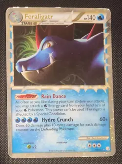 Feraligatr 108/123 Rare Prime HeartGold & SoulSilver Pokemon HP - Image 1