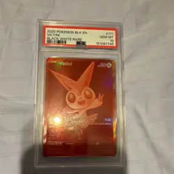 Pokemon TCG Victini Sv: Black Bolt Black White Rare Holo PSA 10 #171/086 2025 - Image 1