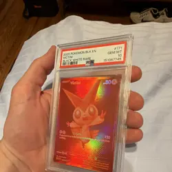 Pokemon TCG Victini Sv: Black Bolt Black White Rare Holo PSA 10 #171/086 2025 - Image 2