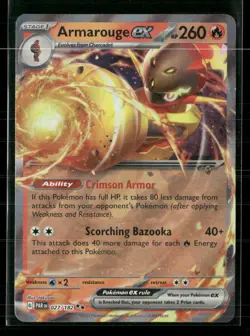 Armarouge ex 027/182 Double Rare Paradox Rift Holo Near Mint - Image 1