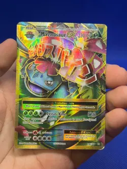 Pokemon XY Evolutions Mega M Venusaur EX 100/108 Full Art Ultra Rare HP/CREASED - Image 2