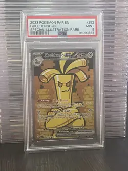 Gholdengo EX 252/182 Special Illustration Rare Pokemon PSA 9 *922 - Image 1