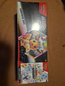 Pokemon TCG Scarlet & Violet Prismatic Evolutions Surprise Box 2 pack - Image 1