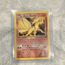 Pokemon Blaine's Ninetales 60 HP Gym Challenge 21/132 Rare 2000 TCG - Image 1