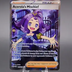 Acerola's Mischief 165/132 Ultra Rare ME01: Mega Evolution Pokemon TCG NM - Image 1