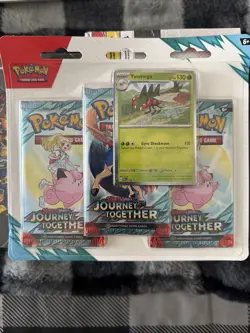 Pokemon TCG: Scarlet & Violet Journey Together 3-Pack Blister Scrafty Promo - Image 1