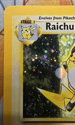 Raichu - 16/130 - Pokemon TCG Base Set 2 Holo Rare 1999-2000 - Image 3