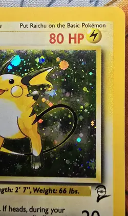 Raichu - 16/130 - Pokemon TCG Base Set 2 Holo Rare 1999-2000 - Image 4