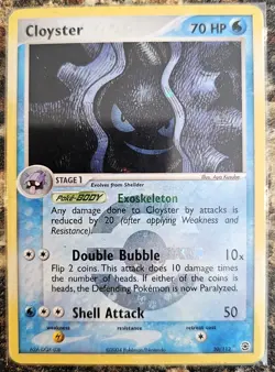 Pokemon 2004 Fire Red & Leaf Green Cloyster Rev Holo 20 HP - Image 1