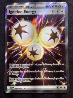 Ignition Energy 124/094 Pokemon Phantasmal Flames Full Art Ultra Rare Holo NM - Image 1