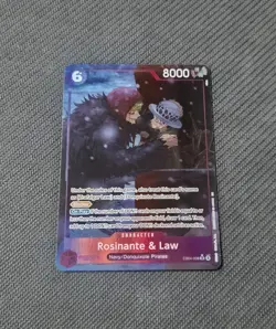 One Piece TCG Rosinante and Law The Azure Seas Seven EB04-038 Super Rare ALT ART - Image 2