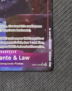 One Piece TCG Rosinante and Law The Azure Seas Seven EB04-038 Super Rare ALT ART - Image 5