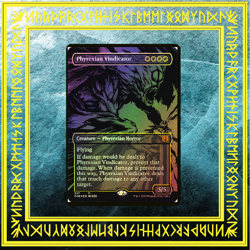 Phyrexian Vindicator (Oil Slick Raised Foil) [Phyrexia: All Will Be One] MTG NM - Image 1