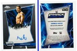 CARMELO HAYES - BLUE BRAND ON CARD AUTO BASE #BBA-CAR - 2026 Topps Chrome WWE - Image 1