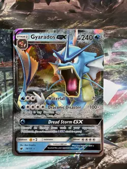 Pokemon TCG Gyarados GX 18/111 SM Crimson Invasion Ultra Rare - Image 1