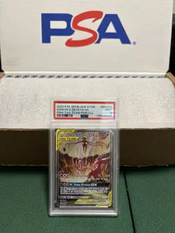 Pokemon TCG: Black Star Promo #SM240 Espeon & Deoxys Gx Prm-Tag Team PSA 9, MINT - Image 1