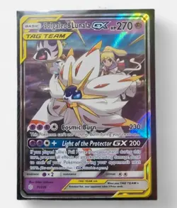 Pokemon TCG Solgaleo & Lunala GX 75/236 Sm-Cosmic Eclipse Holo - Image 1