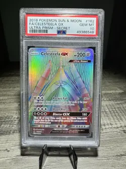 Celesteela GX 162/156 Hyper Rare Secret PSA 10 Pokemon Sun & Moon Rainbow Rare - Image 1