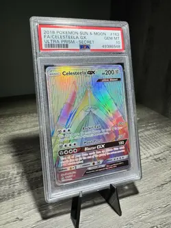 Celesteela GX 162/156 Hyper Rare Secret PSA 10 Pokemon Sun & Moon Rainbow Rare - Image 3