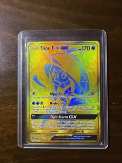 Pokemon TCG S&M Hidden Fates Tapu Fini GX SHINY VAULT HOLO RARE SV92/SV94 - Image 1