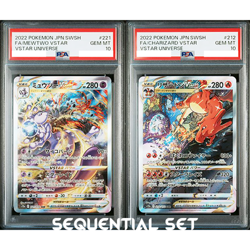 PSA10 Charizard 212/172 Mewtwo 221/172 SAR VSTAR Universe Pokemon Card JPN #692 - Image 1
