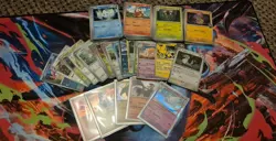 125 Pokemon Card Bundle Job Lot – 20 Reverse Holo + 5 Holo – S&V – No Energy - Image 1