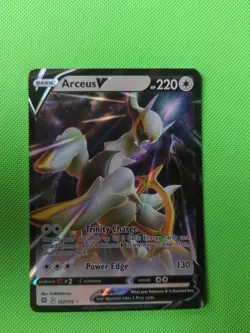 Pokemon TCG SWSH Brilliant Stars Arceus v Card 122/172 - Image 1