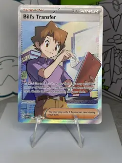 Bill's Transfer (194/165) S&V 151 Full Art Ultra Rare Pokemon Card! FAST P&P! - Image 1