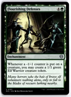 Flourishing Defenses NM ECC Commander: Lorwyn Eclipsed MTG - Image 1