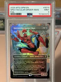 Spectacular Spider-Man #14 Marvel's Spider-Man Borderless Foil PSA 9 - Image 1