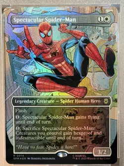 Spectacular Spider-Man #14 Marvel's Spider-Man Borderless Foil PSA 9 - Image 2