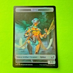 MTG Edge of Eternities Tezzeret, Cruel Captain / Robot - FOIL Token - Image 2