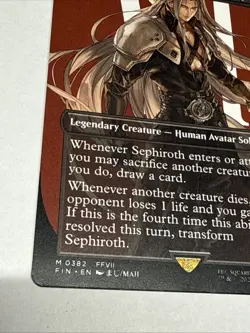 Sephiroth, Fabled SOLDIER (0382) (Borderless) Final Fantasy Regular - Image 5