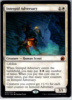Intrepid Adversary - 25 - Innistrad: Midnight Hunt - Magic MTG - NM - FOIL - Image 1