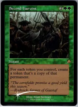 Second Harvest - 213 - Innistrad Remastered - Magic MTG - LP - B3G1 FOIL - Image 1