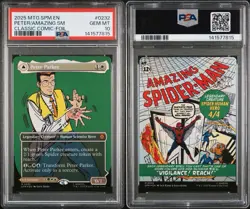 2025 MTG MARVEL'S SPIDER-MAN #0232 AMAZING SPIDER-MAN/PETER PARKER PSA 10 - Image 1