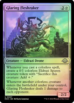 Glaring Fleshraker MTG NM Modern Horizons 3 FOIL - Image 1
