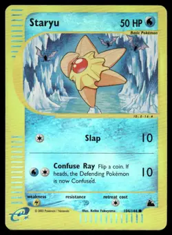 Pokemon Cards Staryu 104/144 Reverse Holo Skyridge Common MP - Image 1
