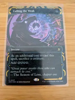 MTG Culling the Weak (FOIL Showcase) 0027 Secrets of Strixhaven Mystical Archive - Image 1