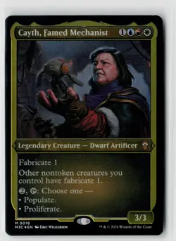 MTG MH 3 Commander Cayth, Famed Mechanist Etched Foil x1 NM Mythic - Image 1