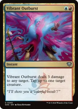 x4 Vibrant Outburst U MTG Secrets of Strixhaven M/NM, English - Image 1