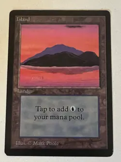 Magic the Gathering MTG Beta Island v.3 (RED) LP+ (Beta Bob) - Image 1