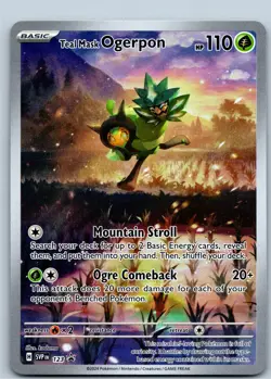 Teal Mask Ogerpon SVP123 Black Star Promo Full Art Pokemon TCG Card NM - Image 1