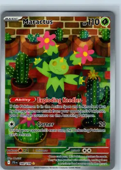 Maractus 160/159 SV09: Journey Together Illustration Rare Pokemon Card NM - Image 1