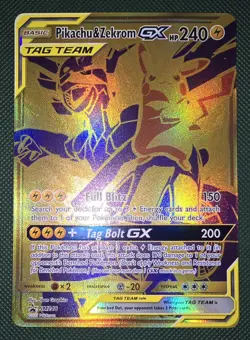 2021 Pokemon Black Star Promo #SM248 Pikachu & Zekrom GX - Image 1