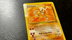 POKEMON TCG - ENGLISH FOSSIL SET HITMONLEE 22/62 NON HOLO RARE MP - Image 4