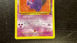POKEMON TCG - ENGLISH FOSSIL SET GENGAR 20/62 NON HOLO RARE CARD LP MP - Image 3
