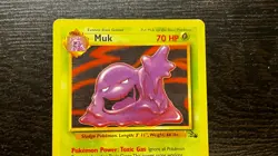POKEMON TCG - ENGLISH FOSSIL SET MUK 28/62 NON HOLO RARE LP MP - Image 2