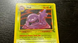 POKEMON TCG - ENGLISH FOSSIL SET MUK 28/62 NON HOLO RARE LP MP - Image 4