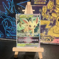Pokemon TCG Crown Zenith Leafeon VSTAR Holo Card 014/159 Ultra Rare - Image 1